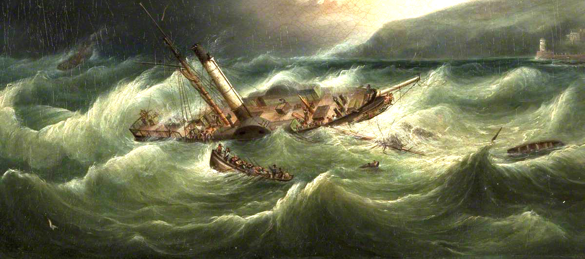 painting of ship St. George
